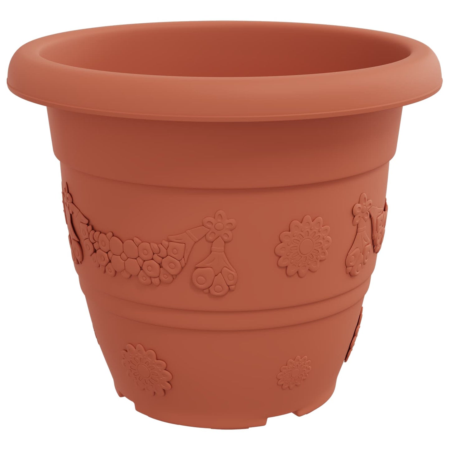 vidaXL Γλάστρες φυτών 6 pcs Κεραμιδί Ø 26 x 21.5 εκ Πλαστικό