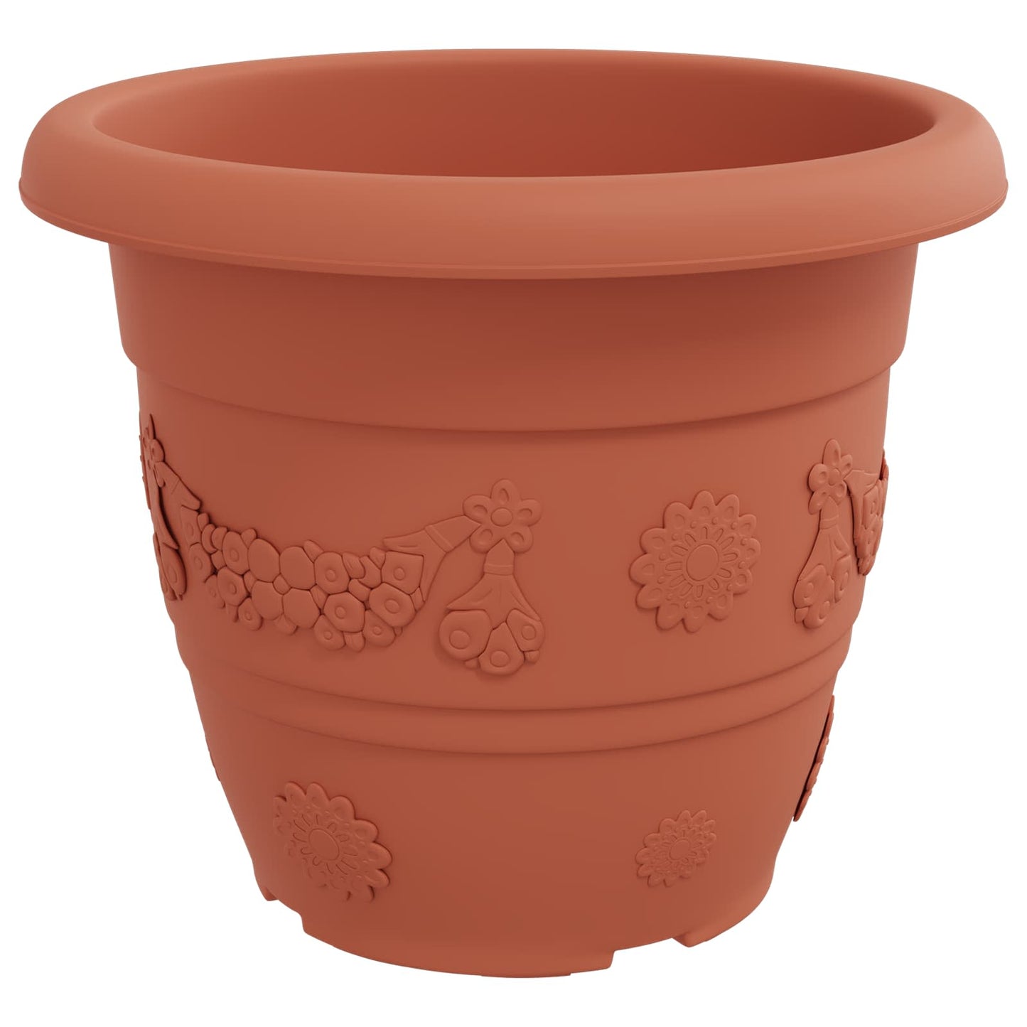 vidaXL Γλάστρες φυτών 24 pcs Κεραμιδί Ø 34 x 28 εκ Πλαστικό