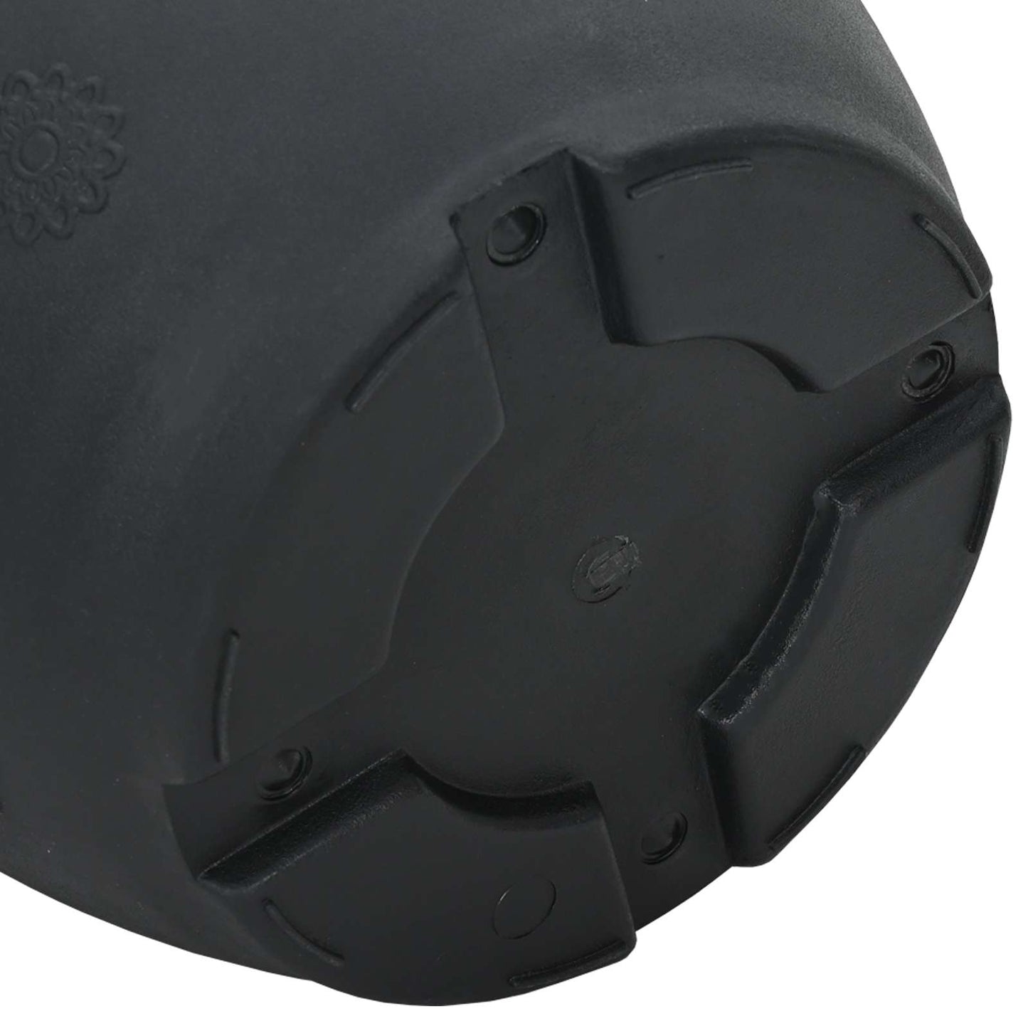 vidaXL Γλάστρες φυτών 24 pcs Μαύρο Ø 26 x 21.5 εκ Πλαστικό