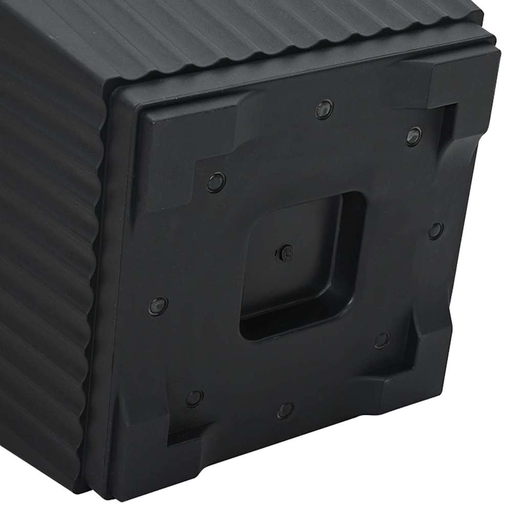 vidaXL Γλάστρες φυτών 6 pcs Μαύρο 33 x 33 x 26 εκ Πλαστικό