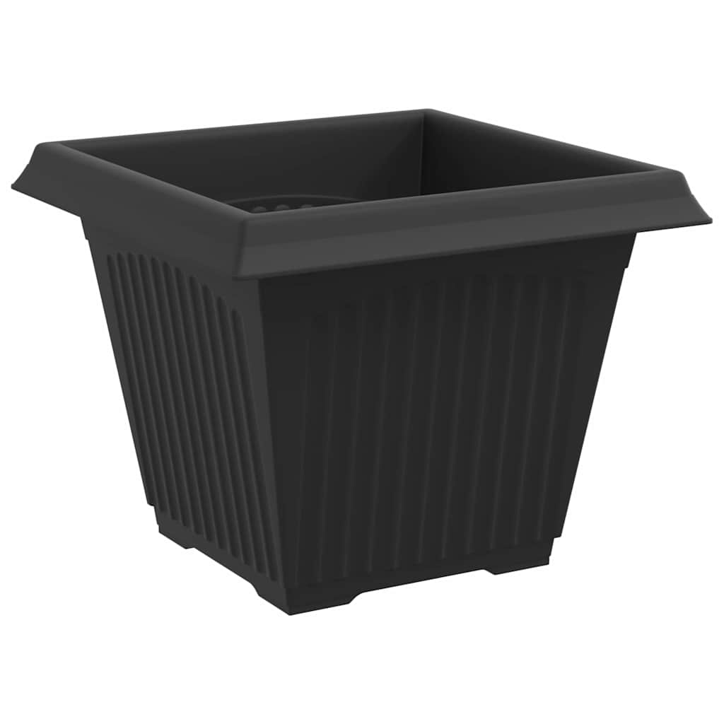 vidaXL Γλάστρες φυτών 6 pcs Μαύρο 38 x 38 x 30 εκ Πλαστικό