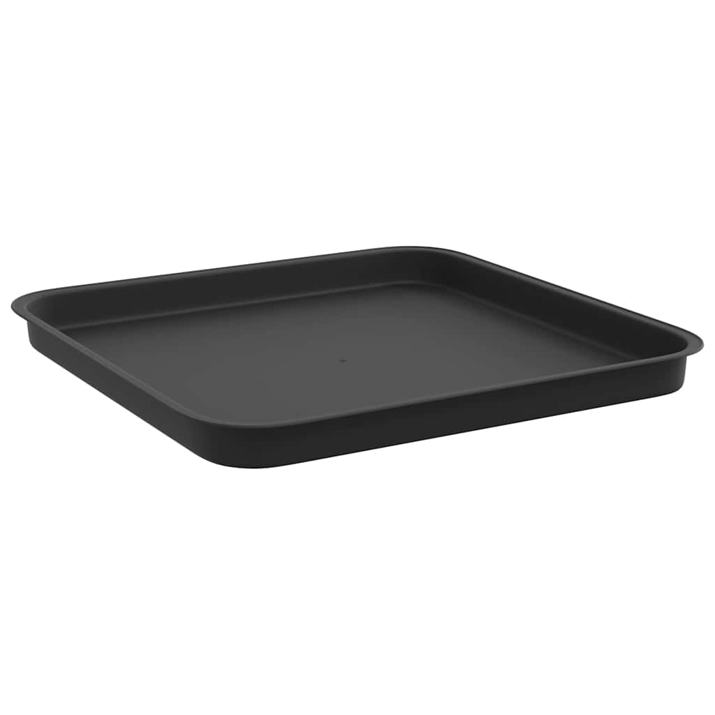 vidaXL Γλάστρες φυτών 6 pcs Μαύρο 38 x 38 x 30 εκ Πλαστικό