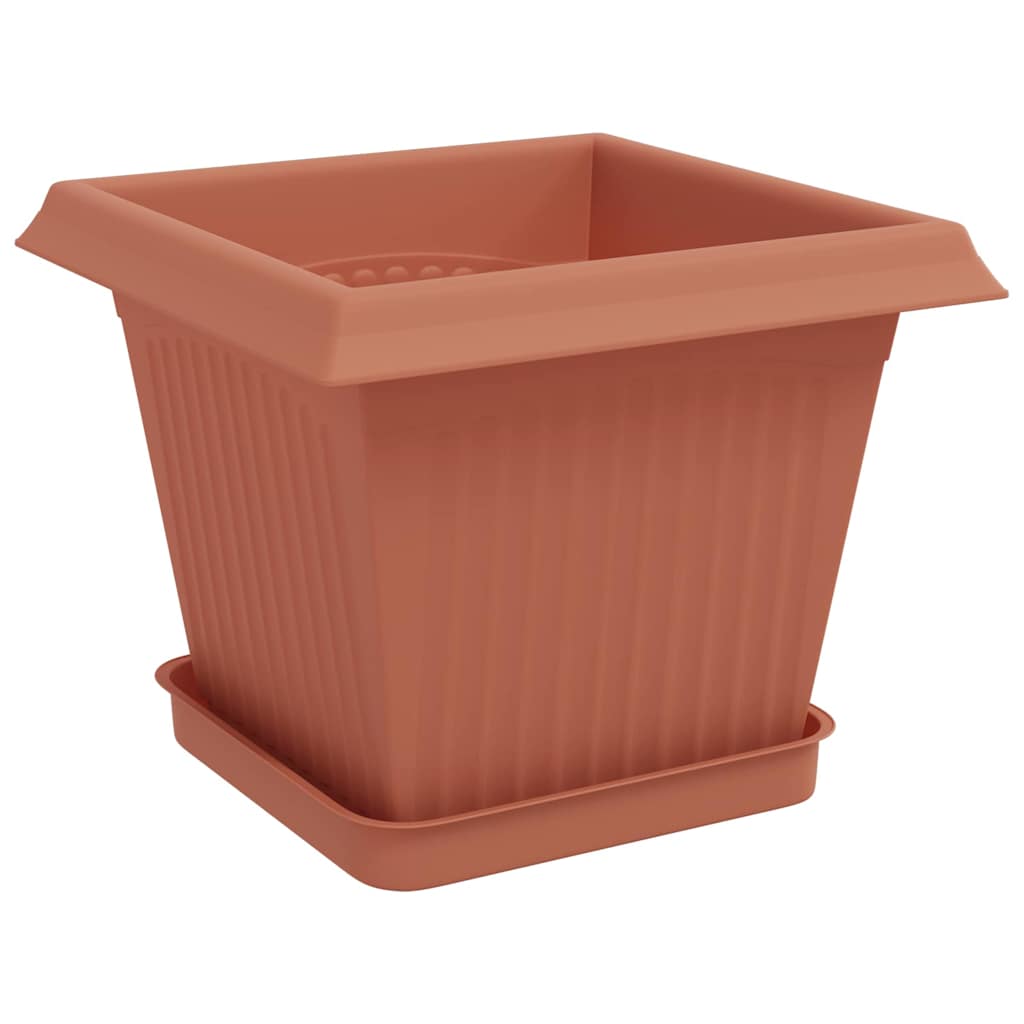 vidaXL Γλάστρες φυτών 24 pcs Κεραμιδί 20 x 20 x 16 εκ Πλαστικό