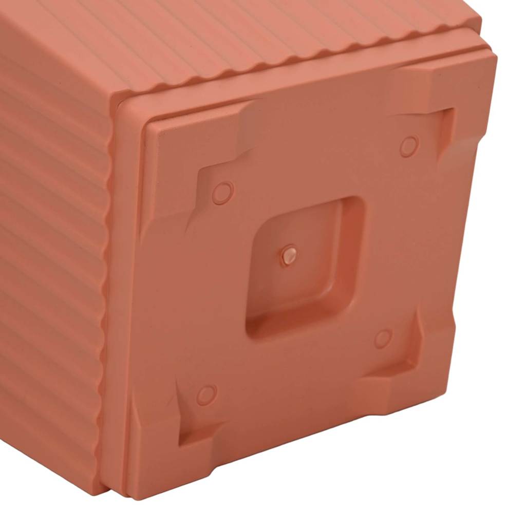 vidaXL Γλάστρες φυτών 24 pcs Κεραμιδί 28,5 x 28,5 x 22 εκ Πλαστικό
