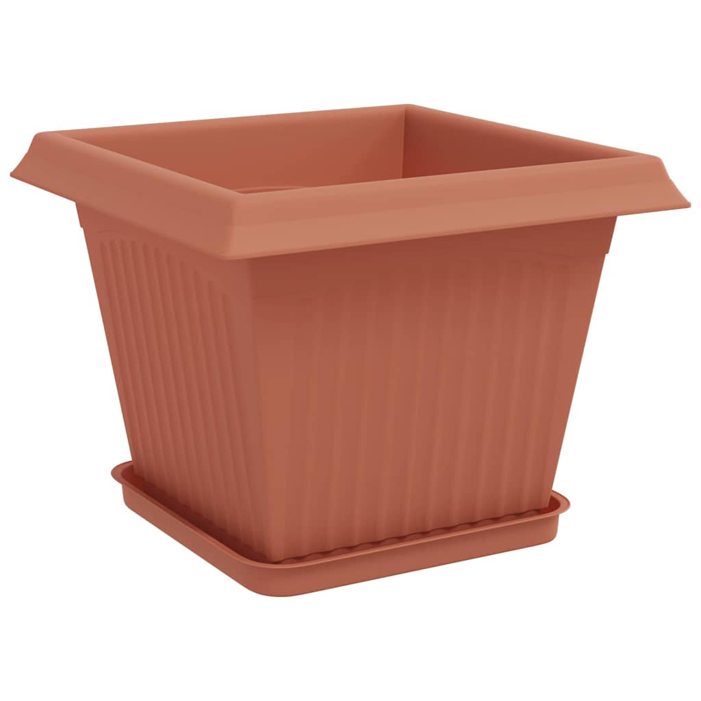 vidaXL Γλάστρες φυτών 24 pcs Κεραμιδί 28,5 x 28,5 x 22 εκ Πλαστικό