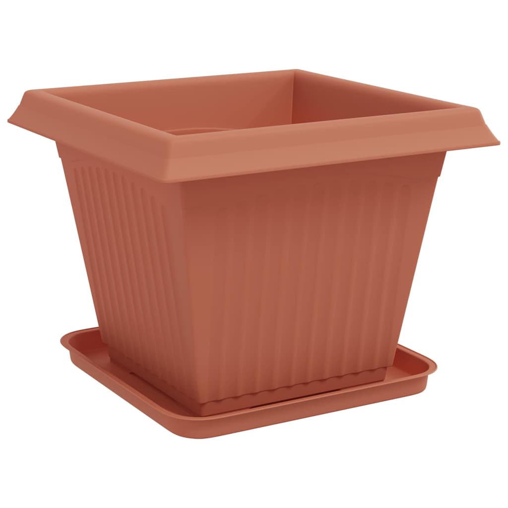 vidaXL Γλάστρες φυτών 24 pcs Κεραμιδί 38 x 38 x 30 εκ Πλαστικό