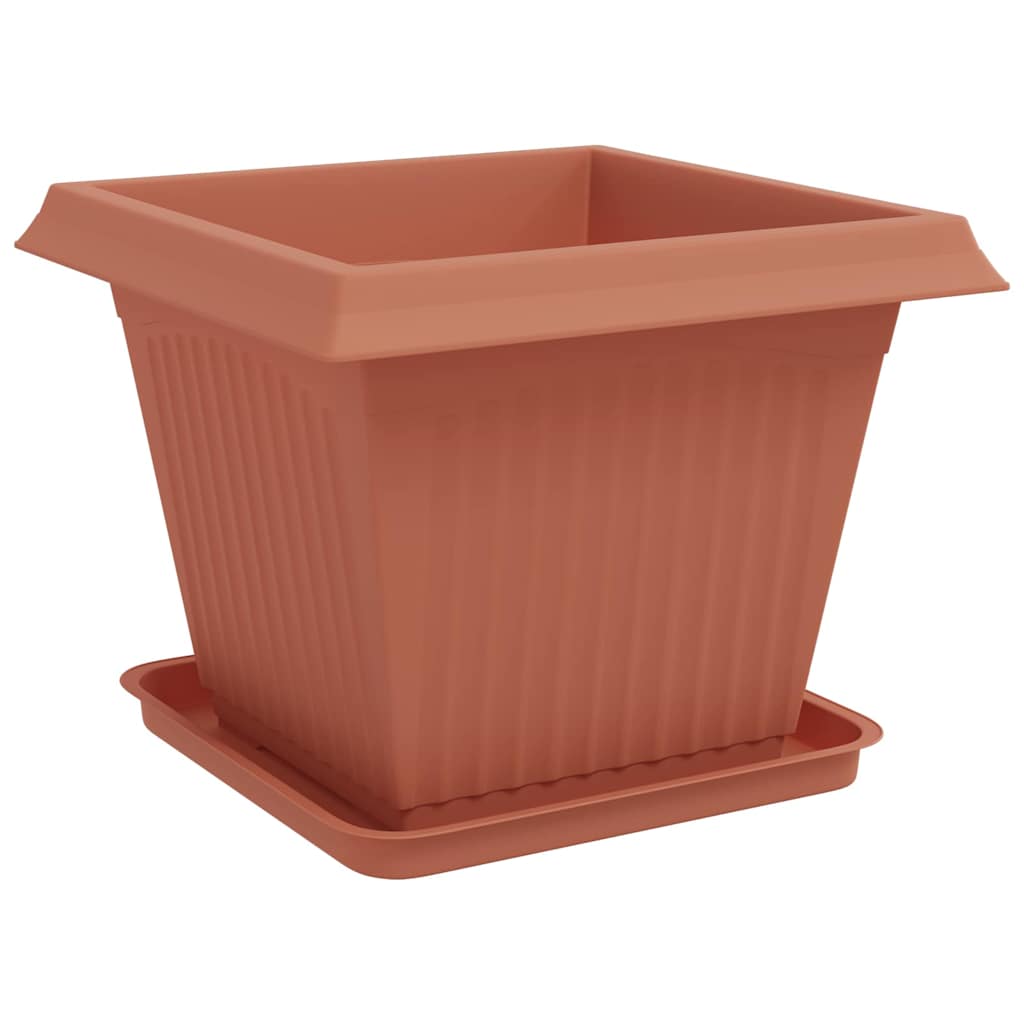 vidaXL Γλάστρες φυτών 24 pcs Κεραμιδί 43 x 43 x 33,5 εκ Πλαστικό