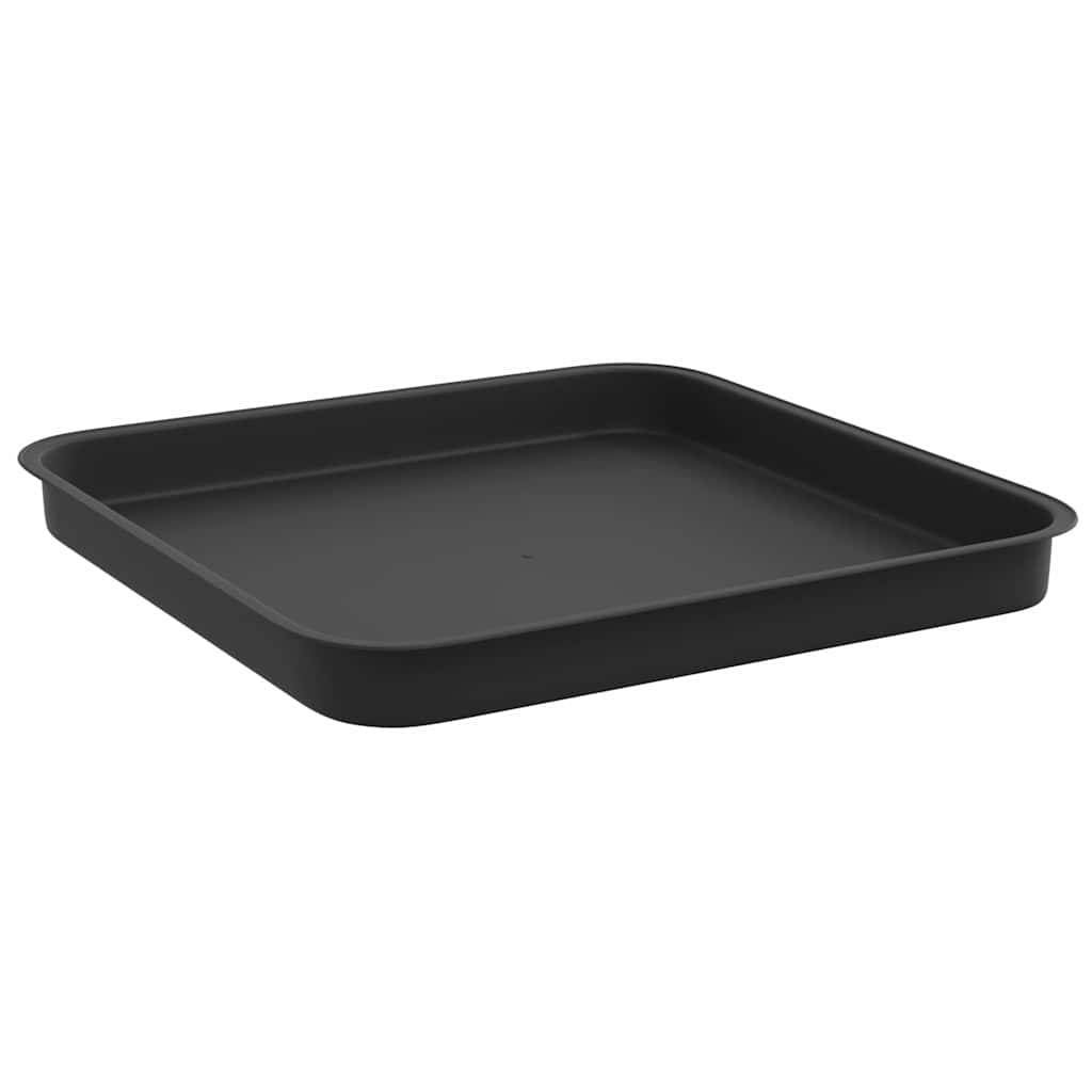 vidaXL Γλάστρες φυτών 24 pcs Μαύρο 28,5 x 28,5 x 22 εκ Πλαστικό