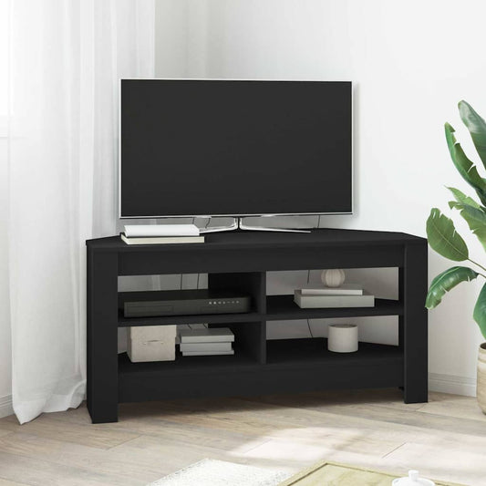 vidaXL ΓωνιακήΒάσηΤηλεόρασης Μαύρο 102 x 40,5 x 45 εκ