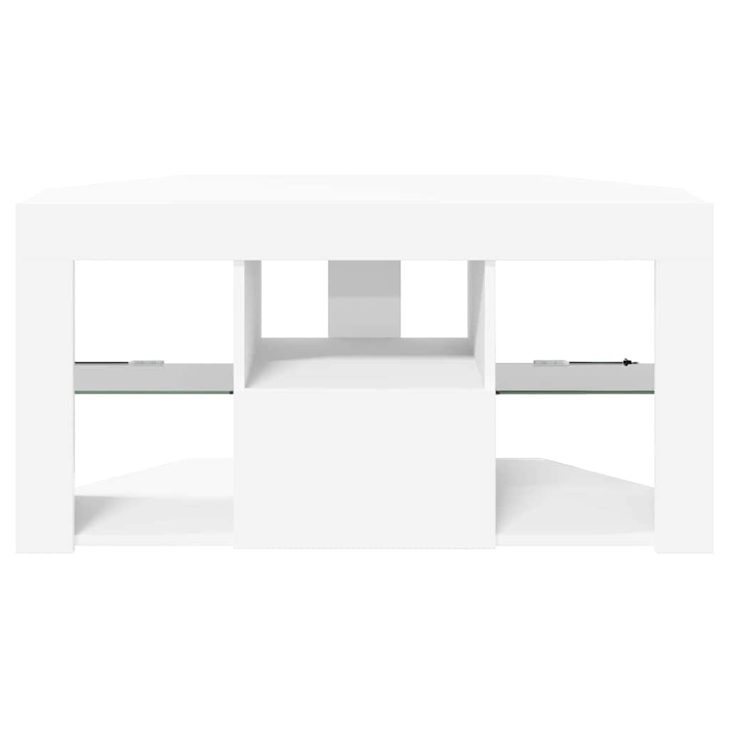 vidaXL Γωνιακός LED Τηλεοπτικός Κάμπινγκ Λευκό 100 x 40 x 50 cm