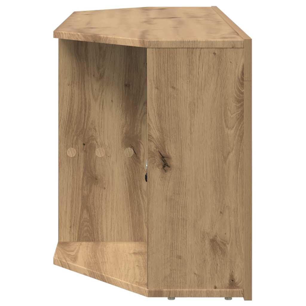 vidaXL Γωνιακός LED Τηλεοπτικός Κάμπινγκ 100 x 40 x 50 cm Artisan Oak