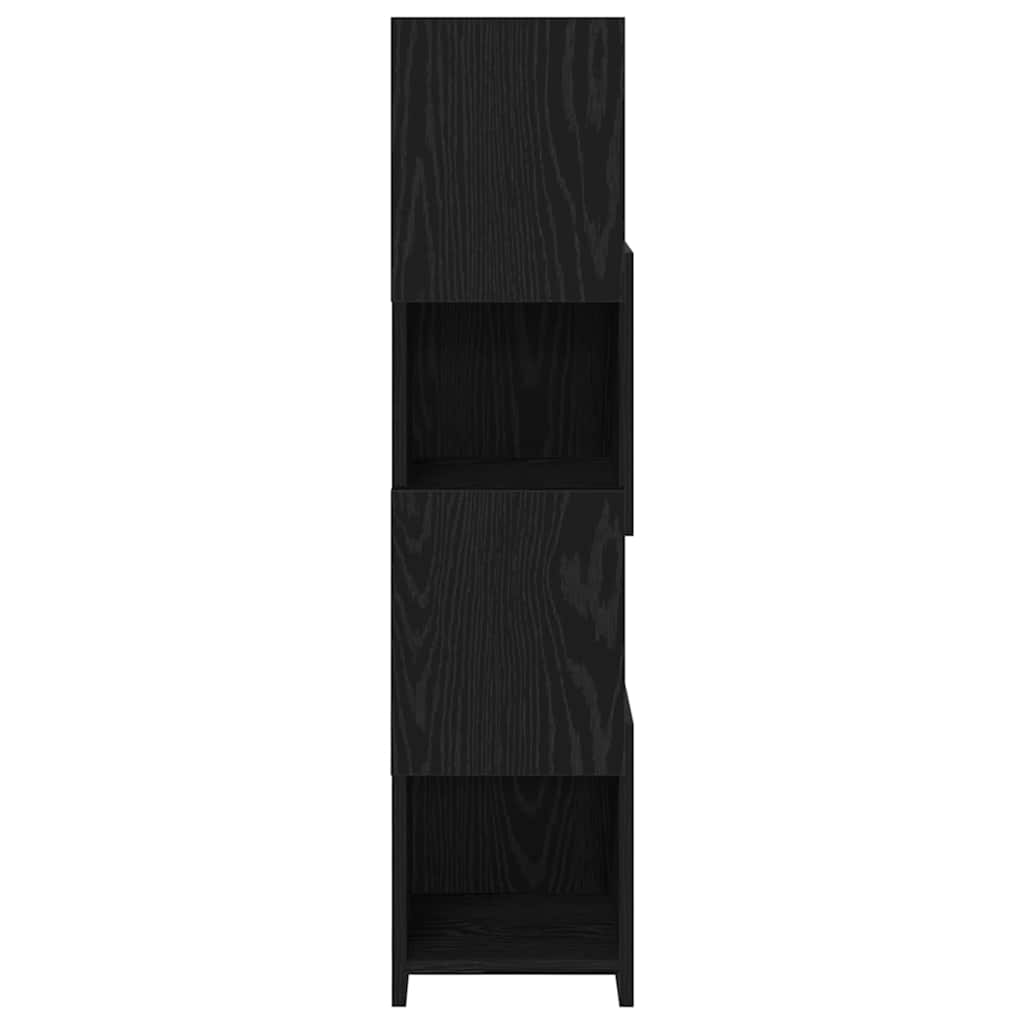 vidaXL Γωνιακό Ντουλάπι Μαύρη Οξυά 25,5x25x102εκ Επεξεργασμένο ξύλο