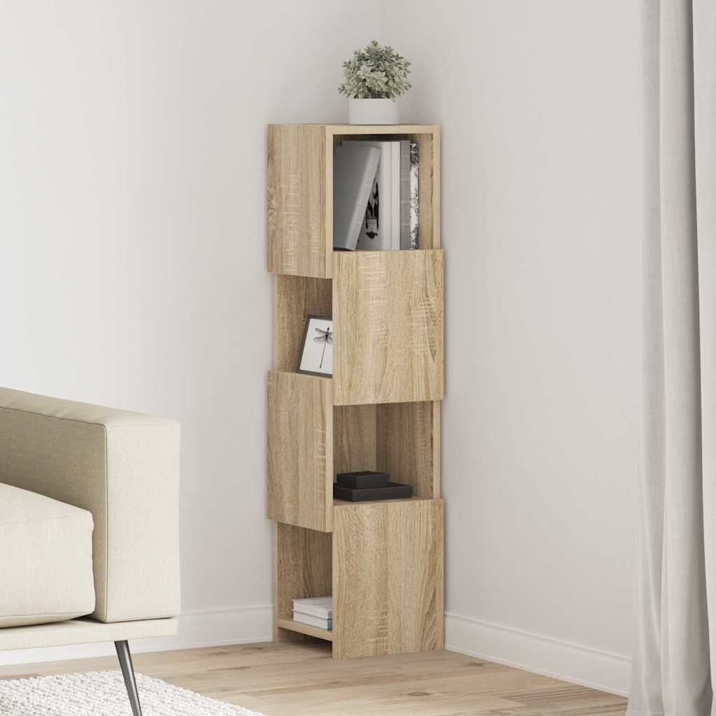 vidaXL Γωνιακό Ντουλάπι Δρύς Sonoma 25,5x25x102εκ Επεξεργασμένο ξύλο