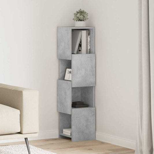 vidaXL Γωνιακό Ντουλάπι Σκυρόδεμα Γκρι 25,5x25x102εκ