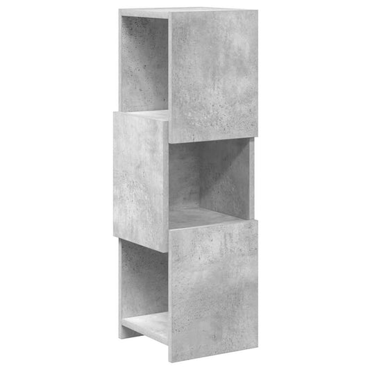 vidaXL Γωνιακό Ντουλάπι Σκυρόδεμα Γκρι 25,5x25x80εκ Επεξεργασμένο ξύλο