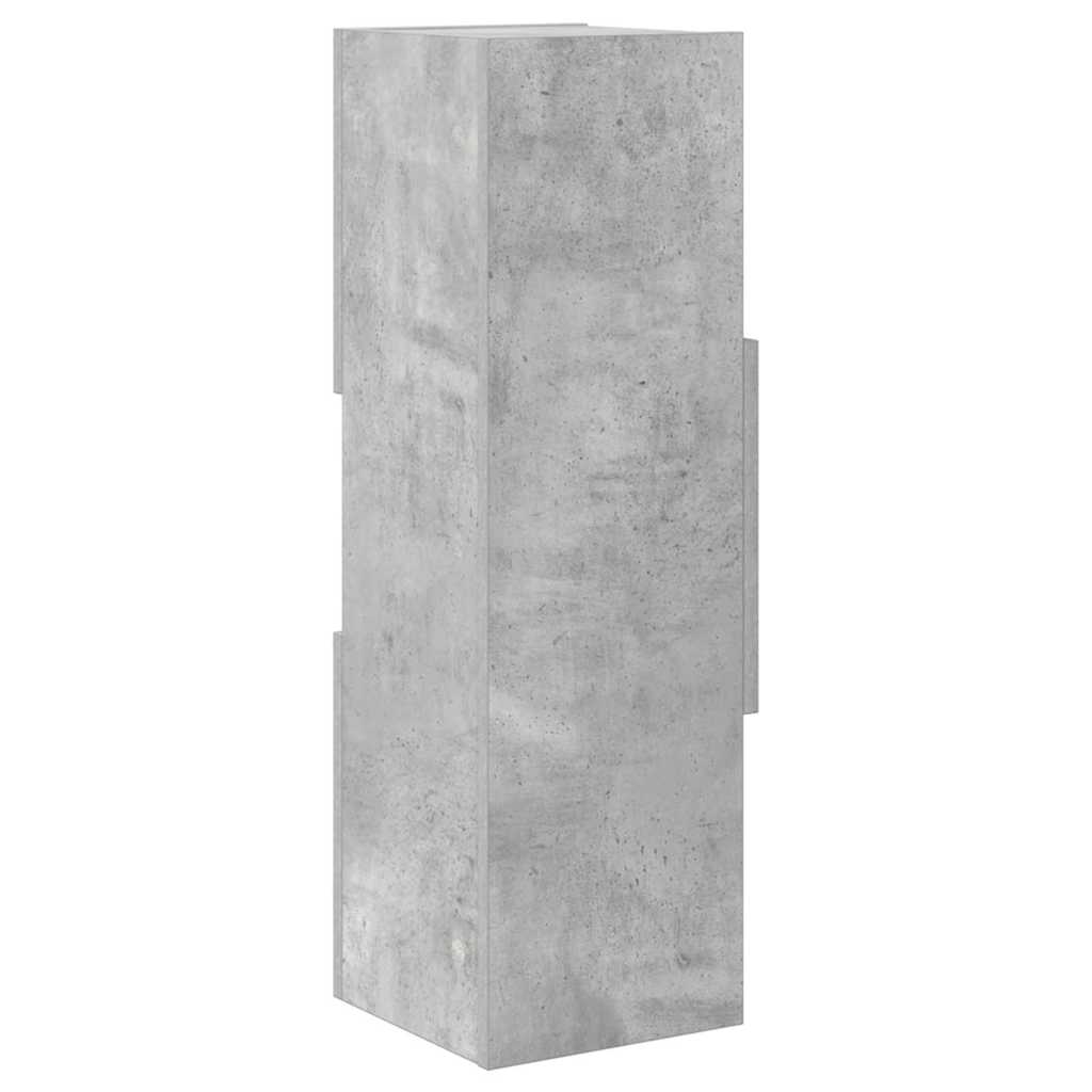 vidaXL Γωνιακό Ντουλάπι Σκυρόδεμα Γκρι 25,5x25x80εκ Επεξεργασμένο ξύλο
