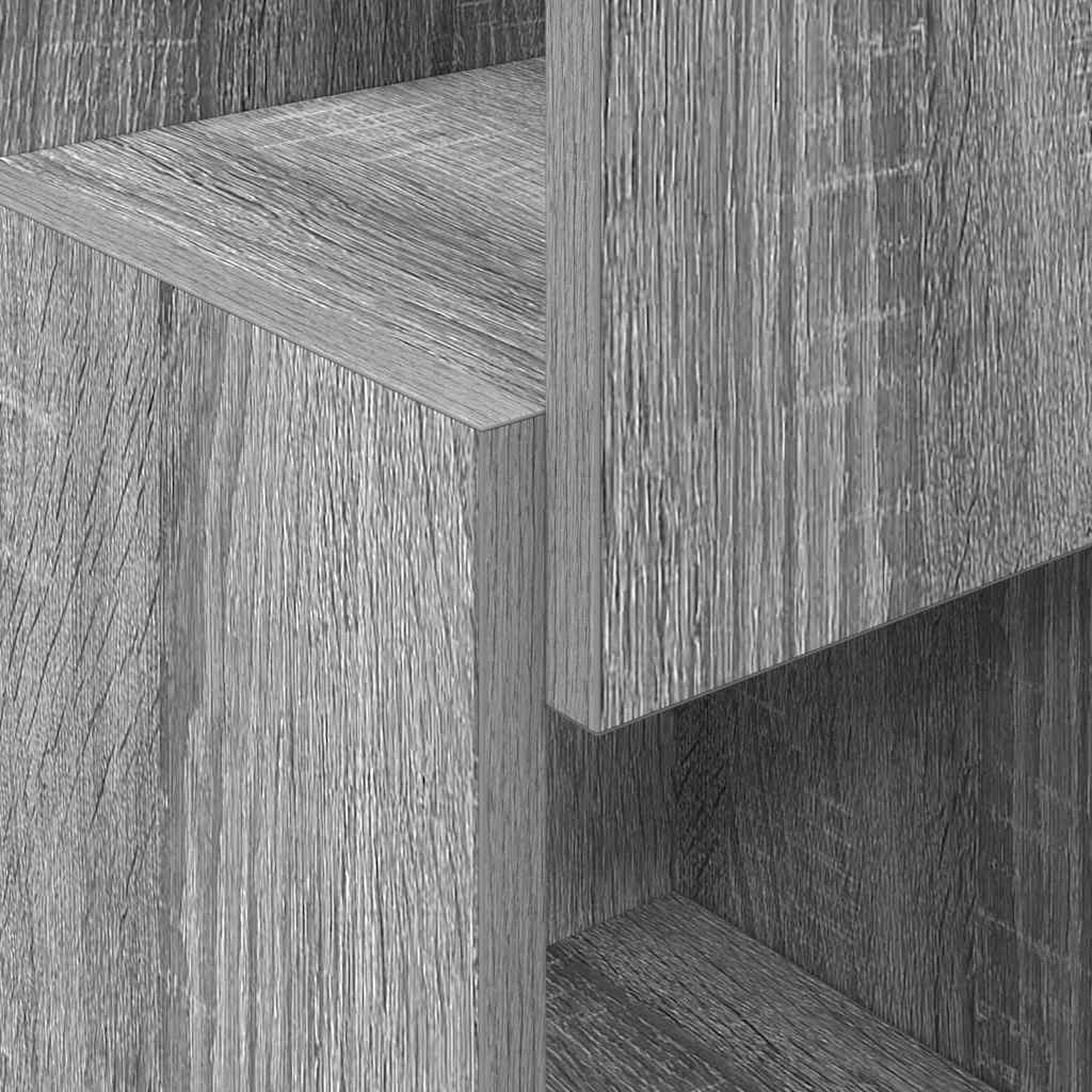 vidaXL Γωνιακό Ντουλάπι Γκρίζο Σονομα 25,5x25x80εκ Επεξεργασμένο ξύλο