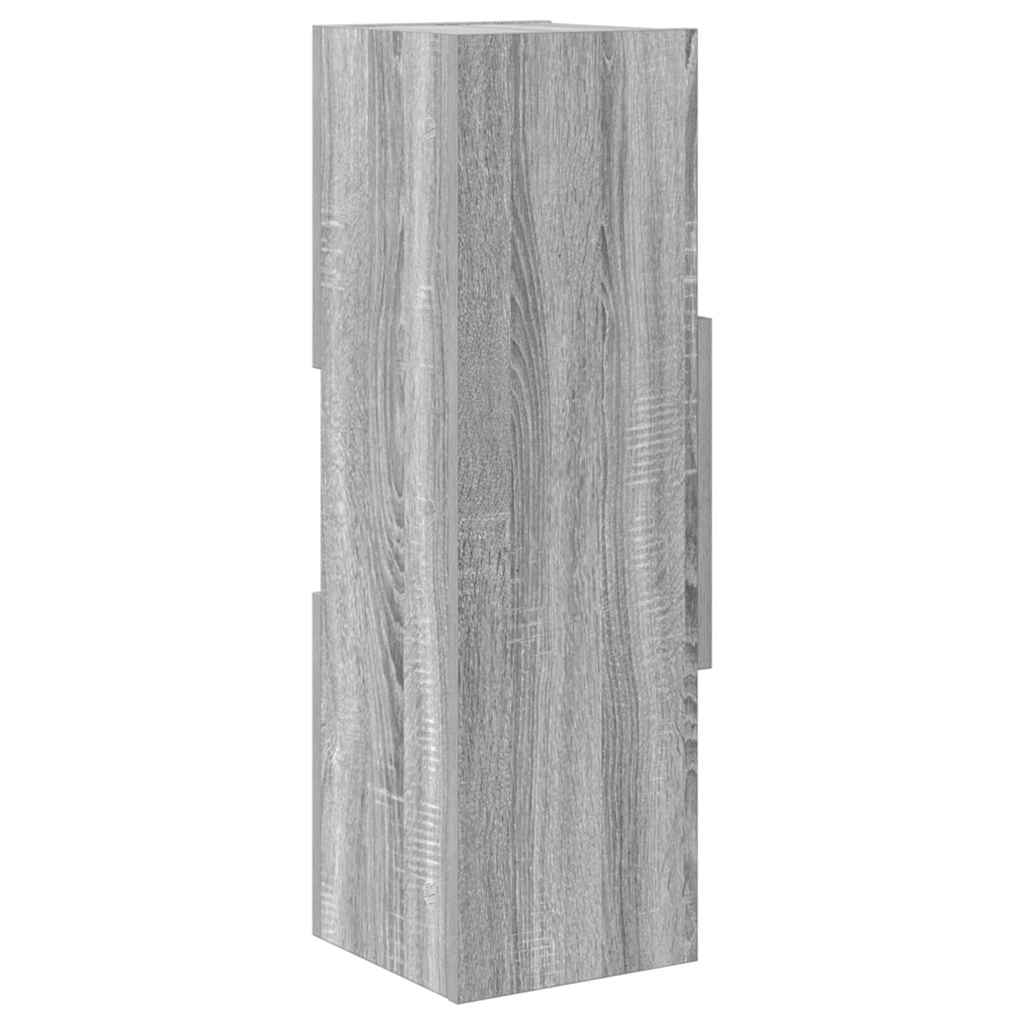 vidaXL Γωνιακό Ντουλάπι Γκρίζο Σονομα 25,5x25x80εκ Επεξεργασμένο ξύλο