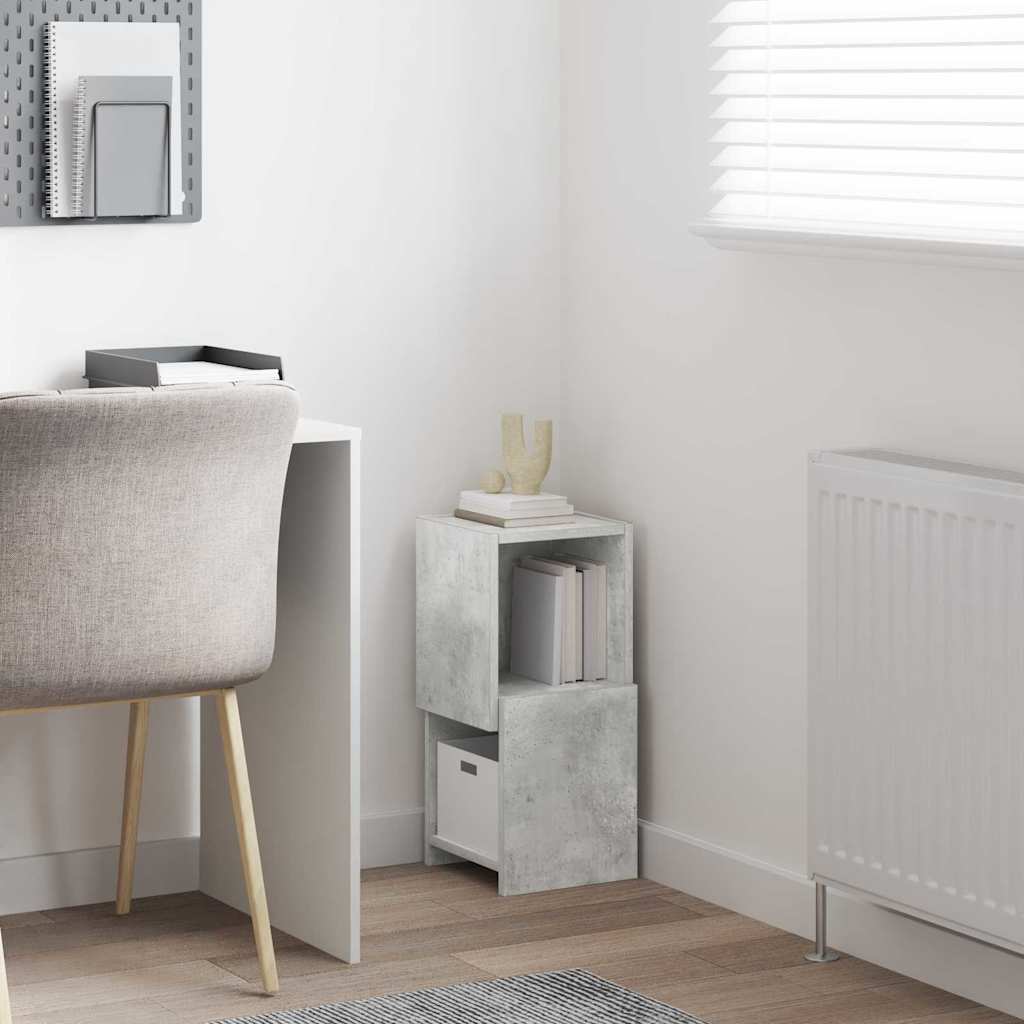 vidaXL Γωνιακό Ντουλάπι Σκυρόδεμα Γκρι 25,5x25x55εκ Επεξεργασμένο ξύλο