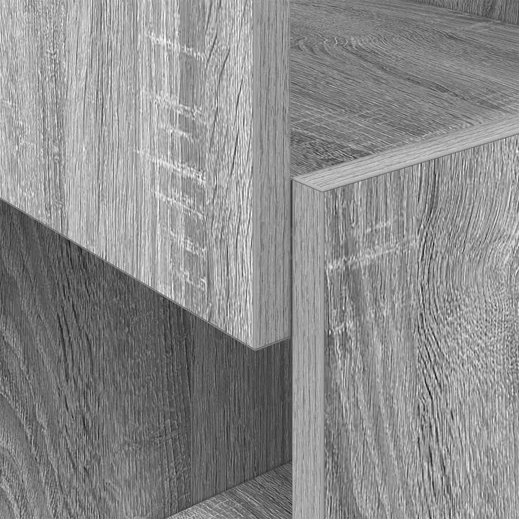 vidaXL Γωνιακό Ντουλάπι Γκρίζο Σονομα 25,5x25x55εκ Επεξεργασμένο ξύλο