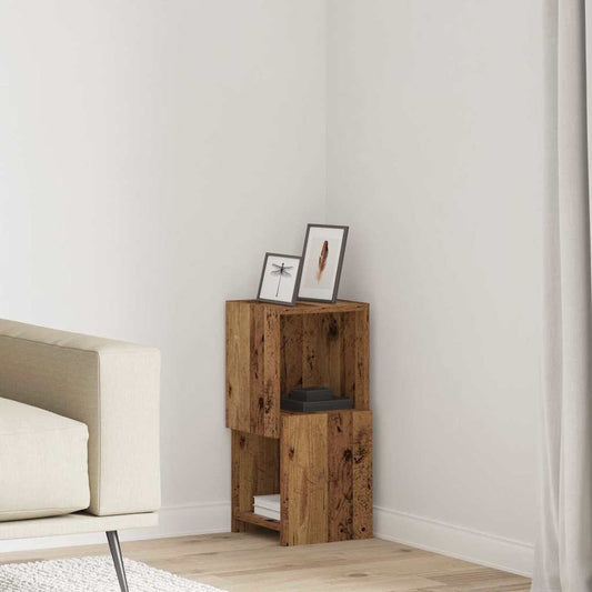 vidaXL Γωνιακό Ντουλάπι Παλιό ξύλο 25,5x25x55εκ Επεξεργασμένο ξύλο