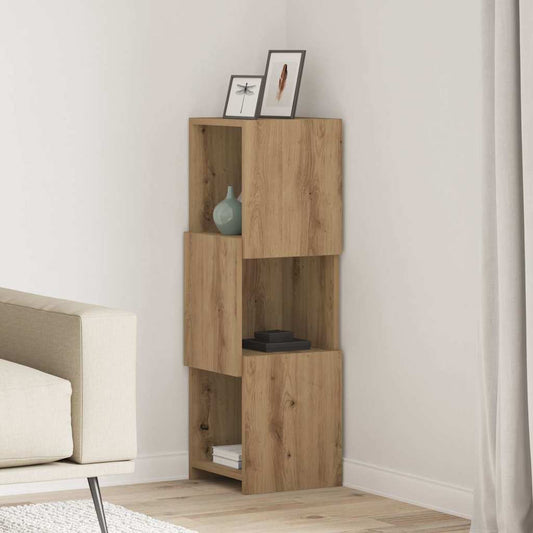 vidaXL Γωνιακό Ντουλάπι Artisan Oak 30,5x30x95εκ Επεξεργασμένο ξύλο