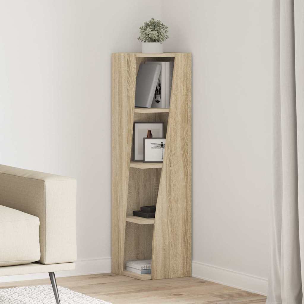 vidaXL Γωνιακό Ντουλάπι Δρύς Sonoma 27,5x27x102εκ Επεξεργασμένο ξύλο