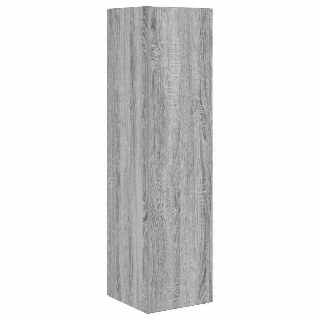 vidaXL Γωνιακό Ντουλάπι Γκρίζο Σονομα 27,5x27x102εκ Επεξεργασμένο ξύλο