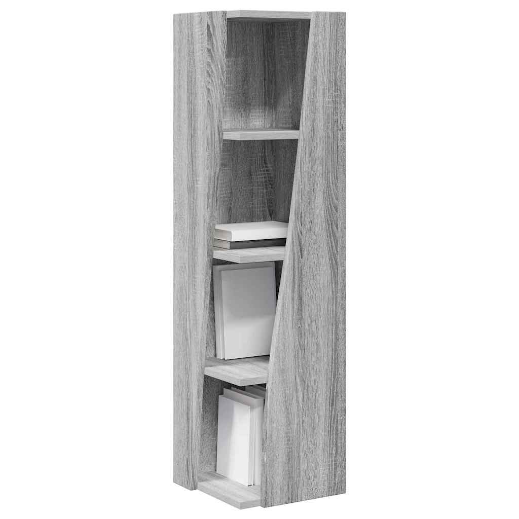 vidaXL Γωνιακό Ντουλάπι Γκρίζο Σονομα 27,5x27x102εκ Επεξεργασμένο ξύλο