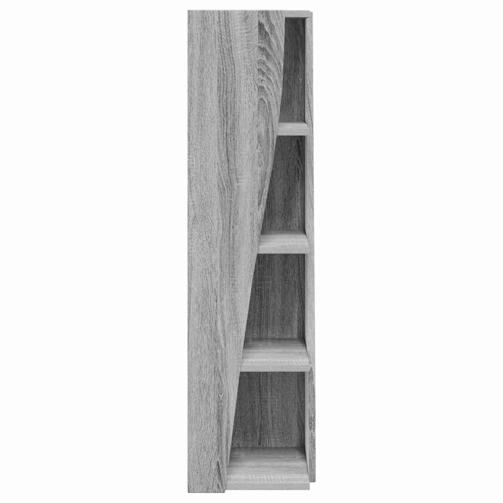 vidaXL Γωνιακό Ντουλάπι Γκρίζο Σονομα 27,5x27x102εκ Επεξεργασμένο ξύλο