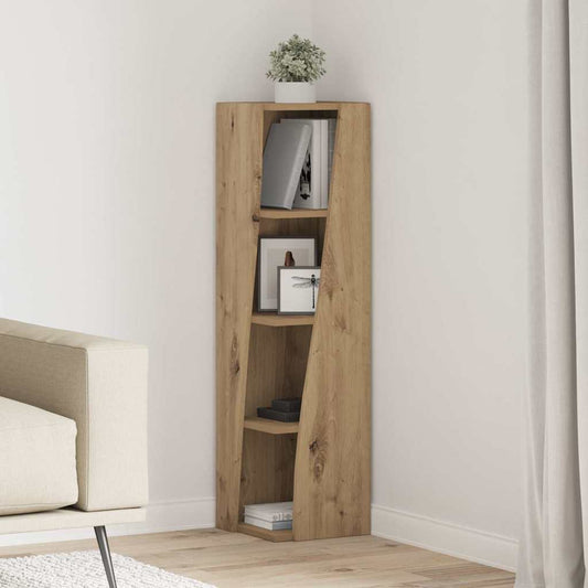 vidaXL Γωνιακό Ντουλάπι Artisan Oak 27,5x27x102εκ Επεξεργασμένο ξύλο