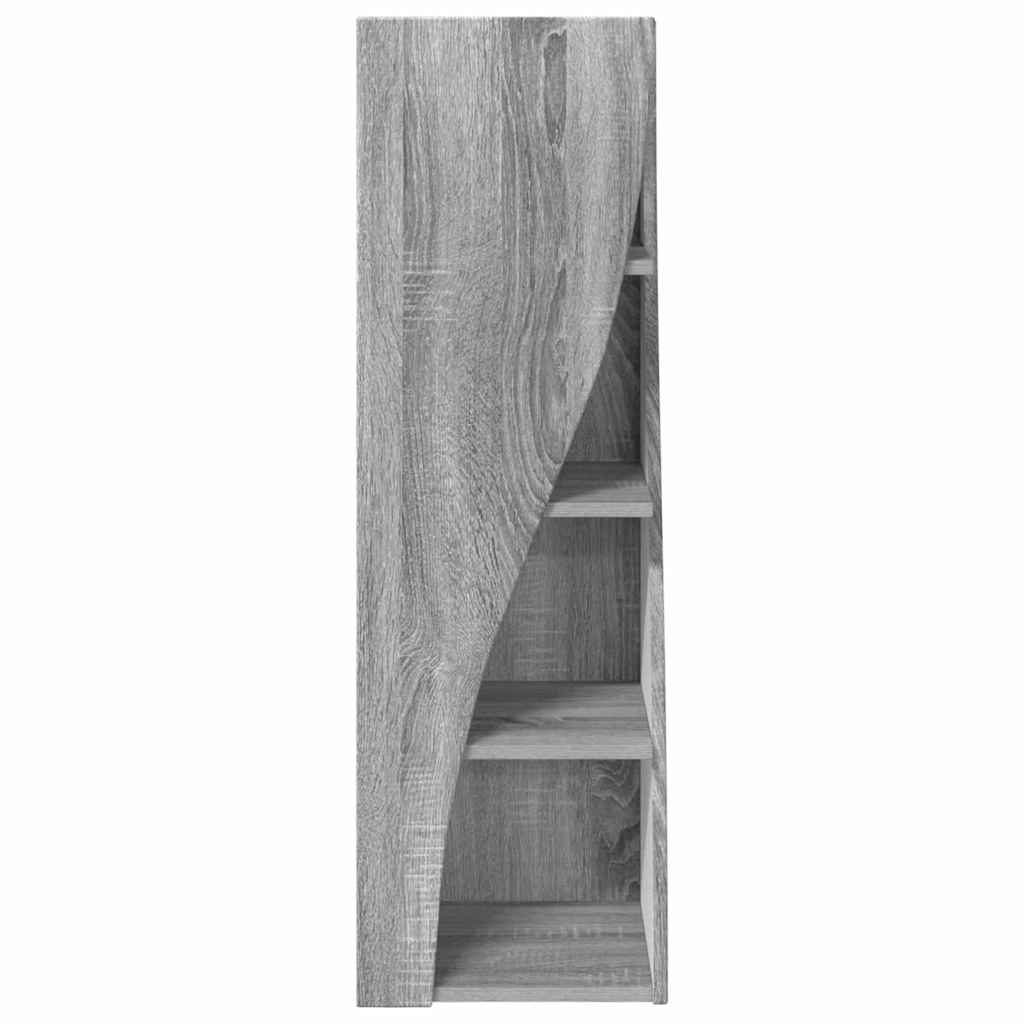 vidaXL Γωνιακό Ντουλάπι Γκρίζο Σονομα 32x32x102εκ Επεξεργασμένο ξύλο