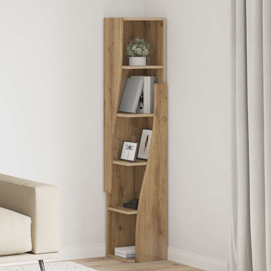 vidaXL Γωνιακό Ντουλάπι 27,5x27x140εκ Επεξεργασμένο Ξύλο Artisan Oak