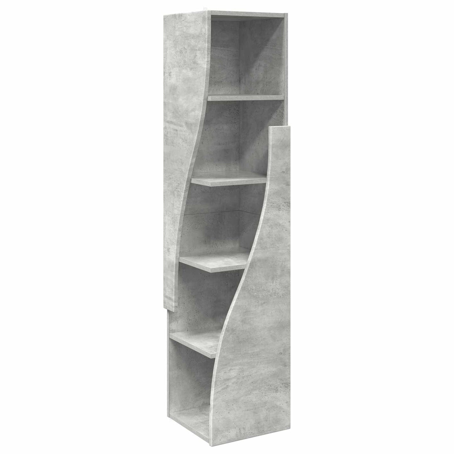 vidaXL Γωνιακό Ντουλάπι 32x32x140εκ Επεξεργασμένο Ξύλο Σκυρόδεμα Γκρι