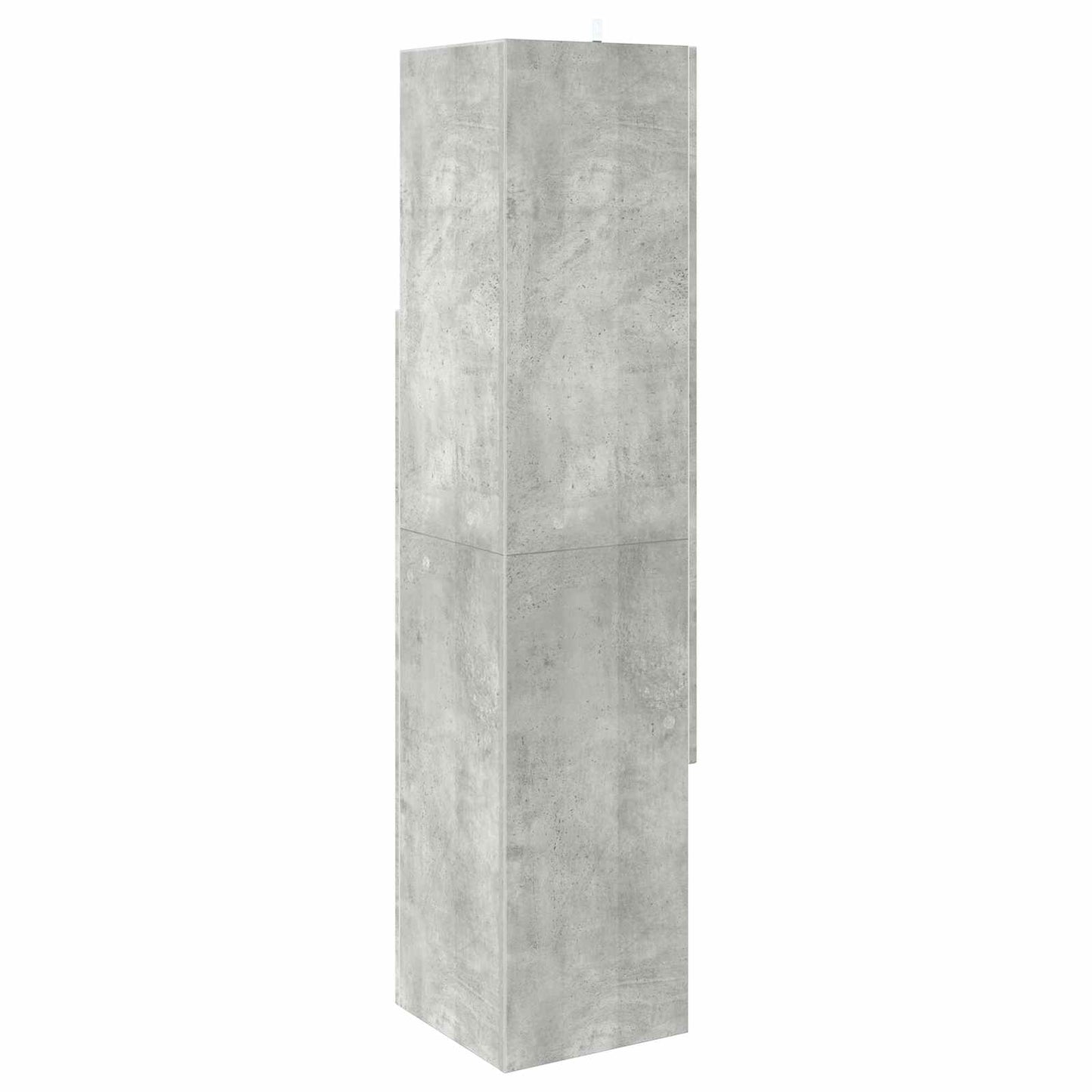 vidaXL Γωνιακό Ντουλάπι 32x32x140εκ Επεξεργασμένο Ξύλο Σκυρόδεμα Γκρι