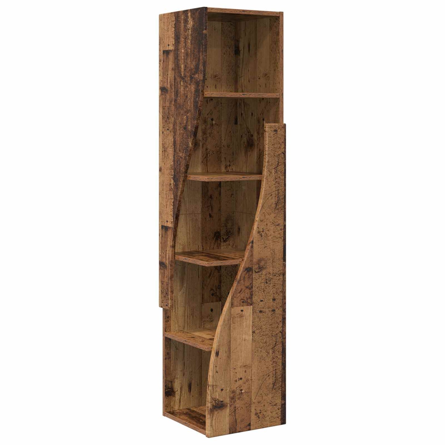 vidaXL Γωνιακό Ντουλάπι 32x32x140εκ Επεξεργασμένο Ξύλο Παλιό ξύλο