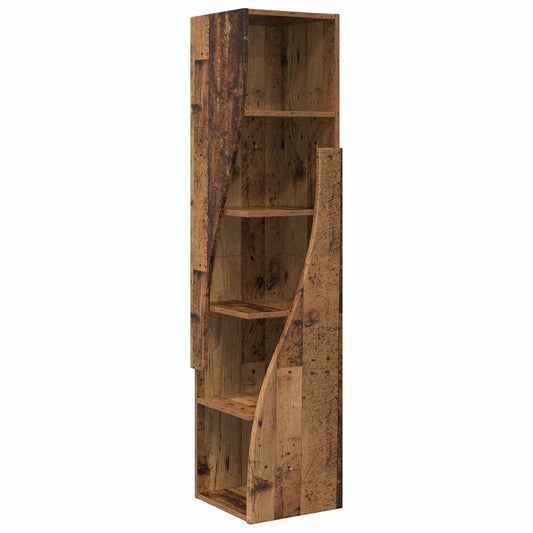 vidaXL Γωνιακό Ντουλάπι 32x32x140εκ Επεξεργασμένο Ξύλο Παλιό ξύλο