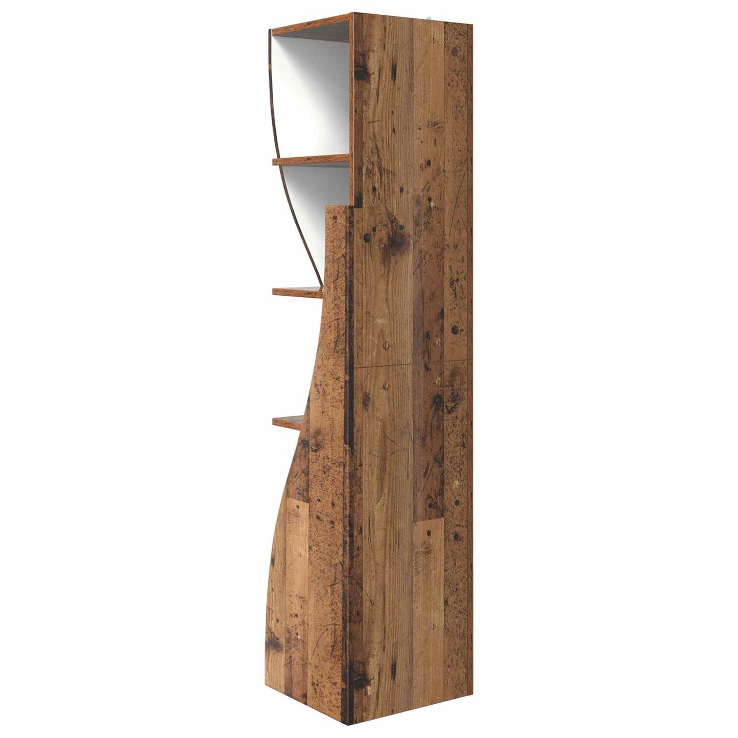 vidaXL Γωνιακό Ντουλάπι 32x32x140εκ Επεξεργασμένο Ξύλο Παλιό ξύλο