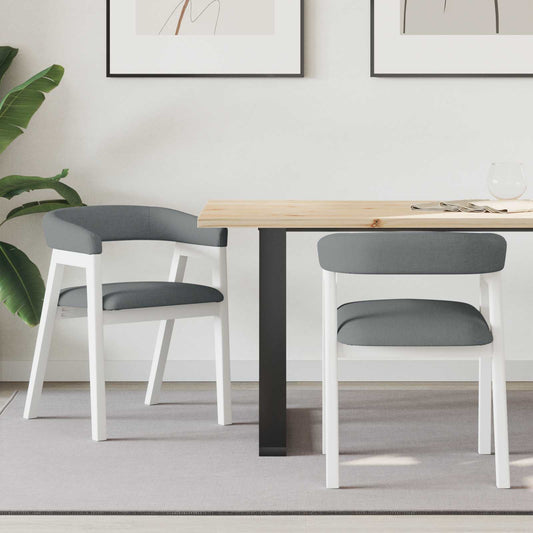 vidaXL Καρέκλες φαγητού 2 pcs Λευκό 54 x 57 x 73 εκ