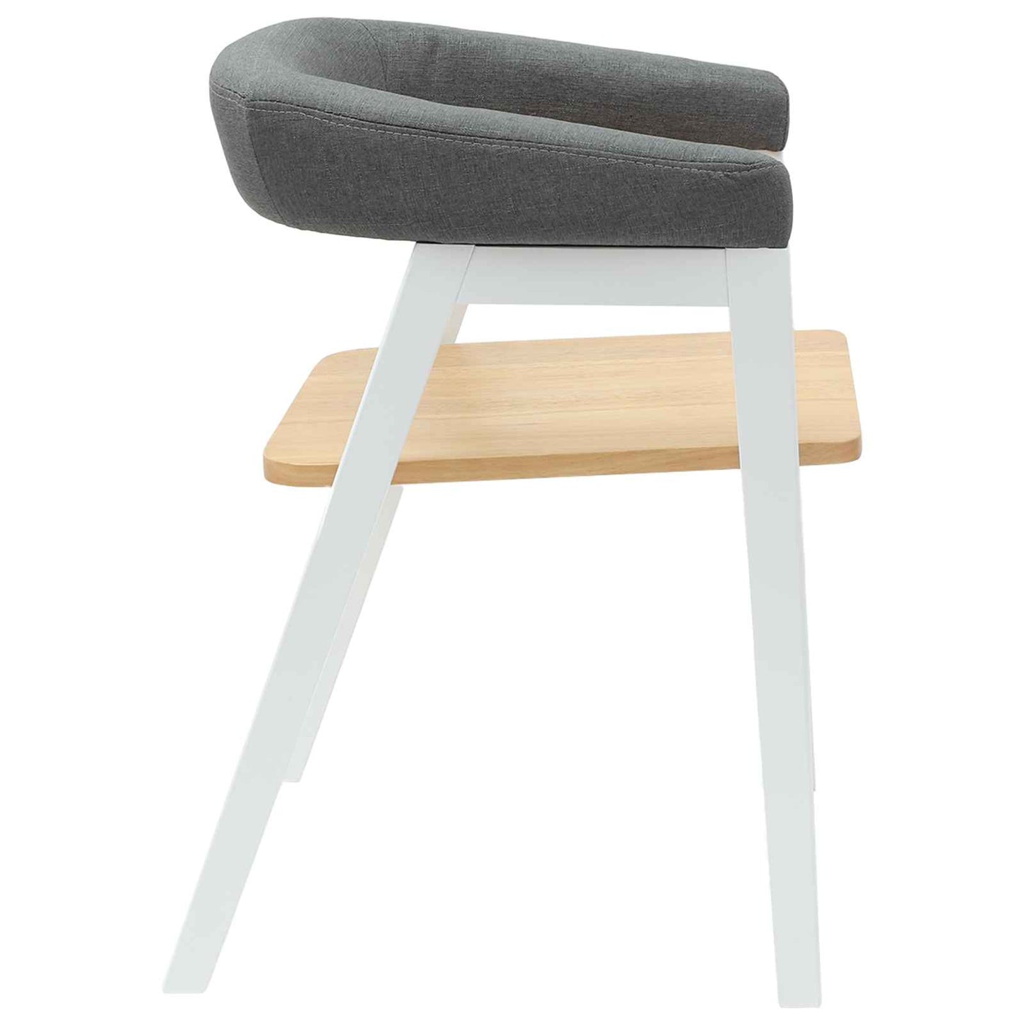 vidaXL Καρέκλες φαγητού 2 pcs Λευκό 54 x 57 x 73 εκ