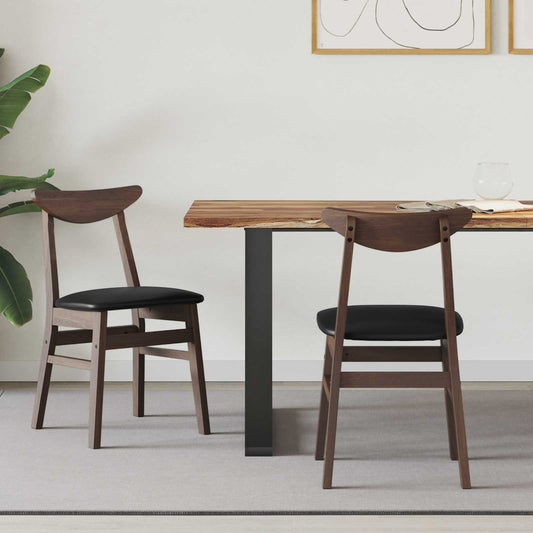 vidaXL Καρέκλες φαγητού 2 pcs Ανοιχτό καφέ 42 x 47.5 x 81 εκ