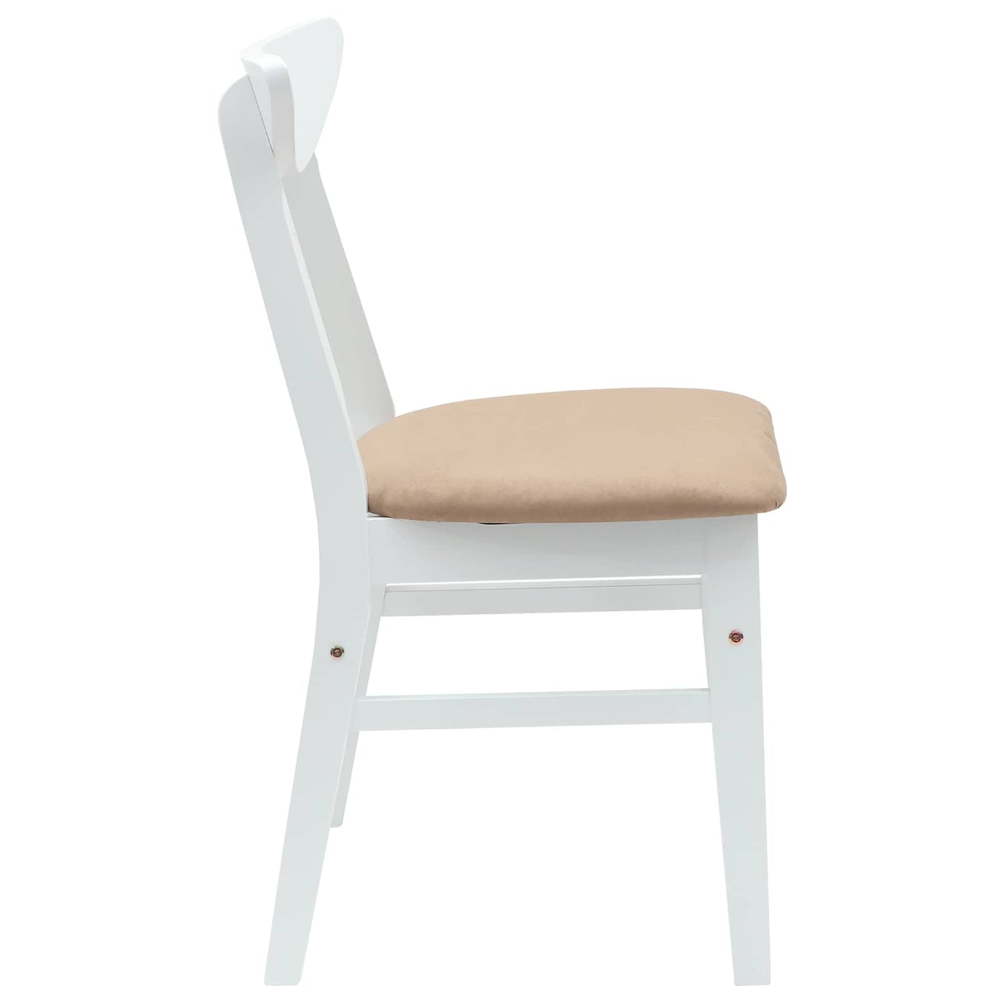 vidaXL Καρέκλες φαγητού 2 pcs Λευκό 42 x 47.5 x 81 εκ