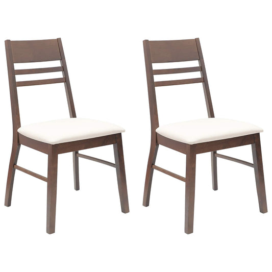 vidaXL Καρέκλες φαγητού 2 pcs Ανοιχτό καφέ 43 x 54 x 89 εκ.