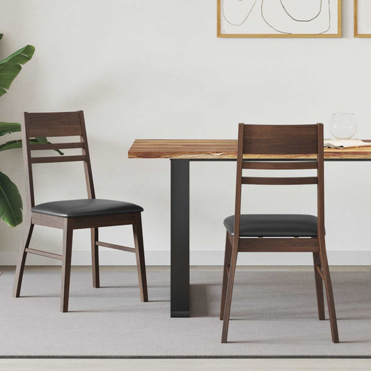 vidaXL Καρέκλες φαγητού 2 pcs Ανοιχτό καφέ 43 x 54 x 89 εκ.