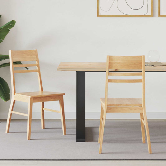 vidaXL Καρέκλες φαγητού 2 pcs Φυσικό 43 x 54 x 89 εκ.