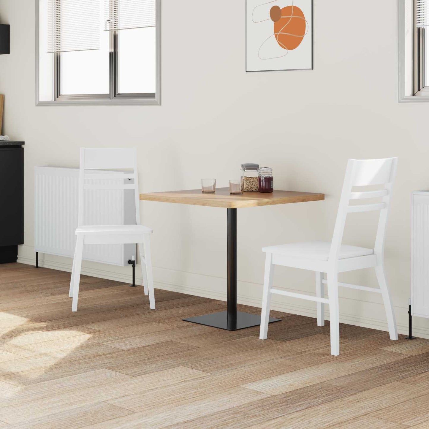 vidaXL Καρέκλες φαγητού 2 pcs Λευκό 43 x 54 x 89 εκ.