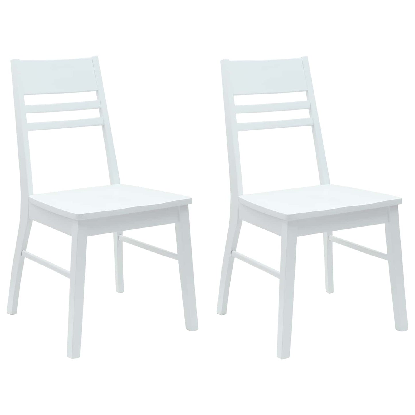 vidaXL Καρέκλες φαγητού 2 pcs Λευκό 43 x 54 x 89 εκ.