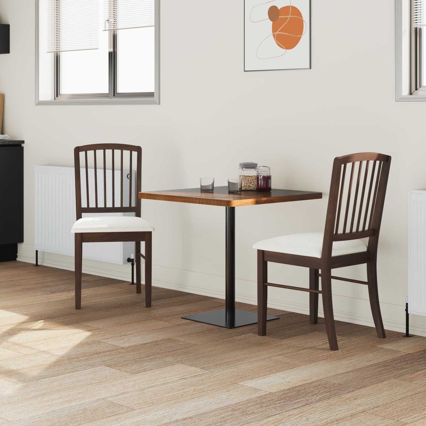 vidaXL Καρέκλες φαγητού 2 pcs Ανοιχτό καφέ 50 x 52,5 x 91 εκ