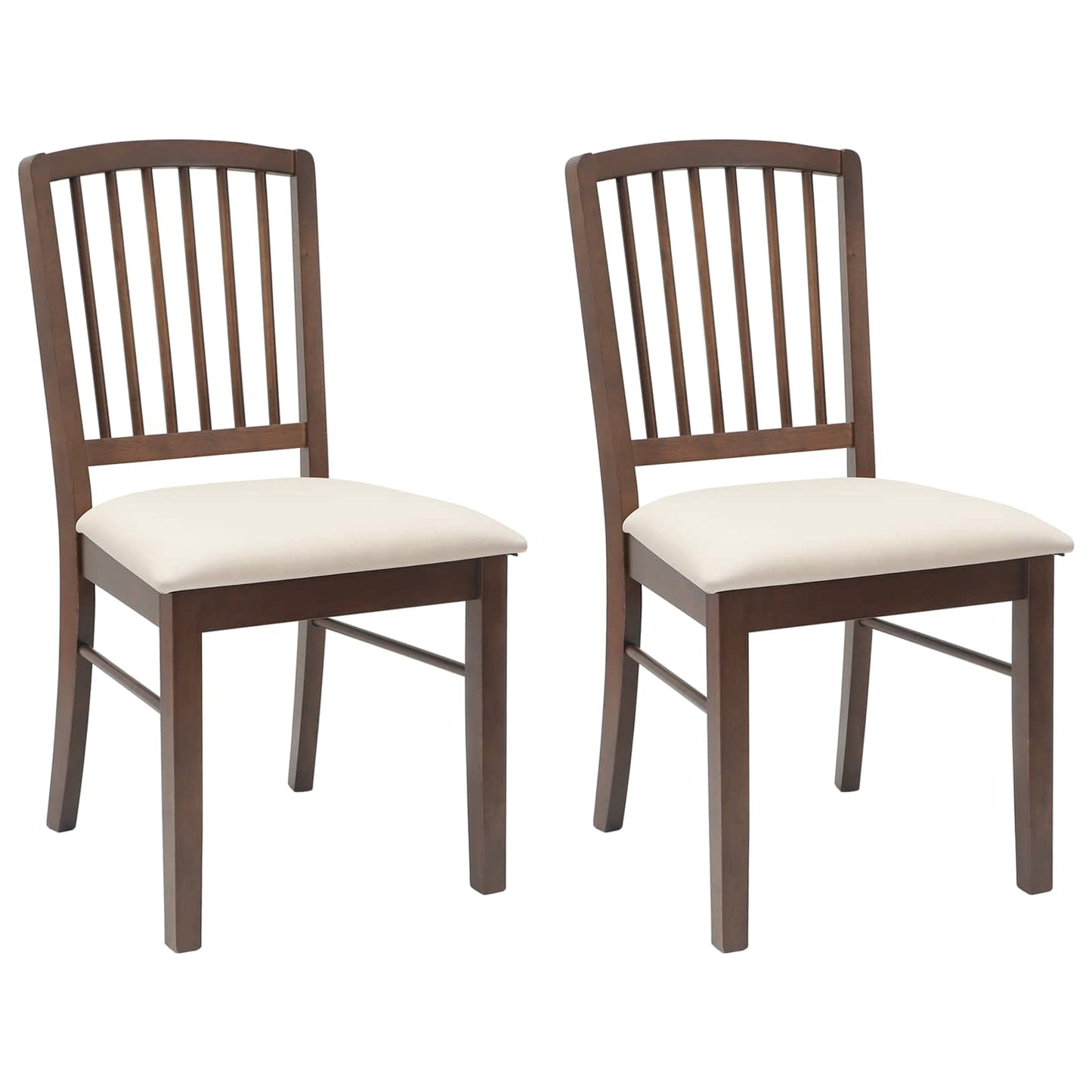 vidaXL Καρέκλες φαγητού 2 pcs Ανοιχτό καφέ 50 x 52,5 x 91 εκ