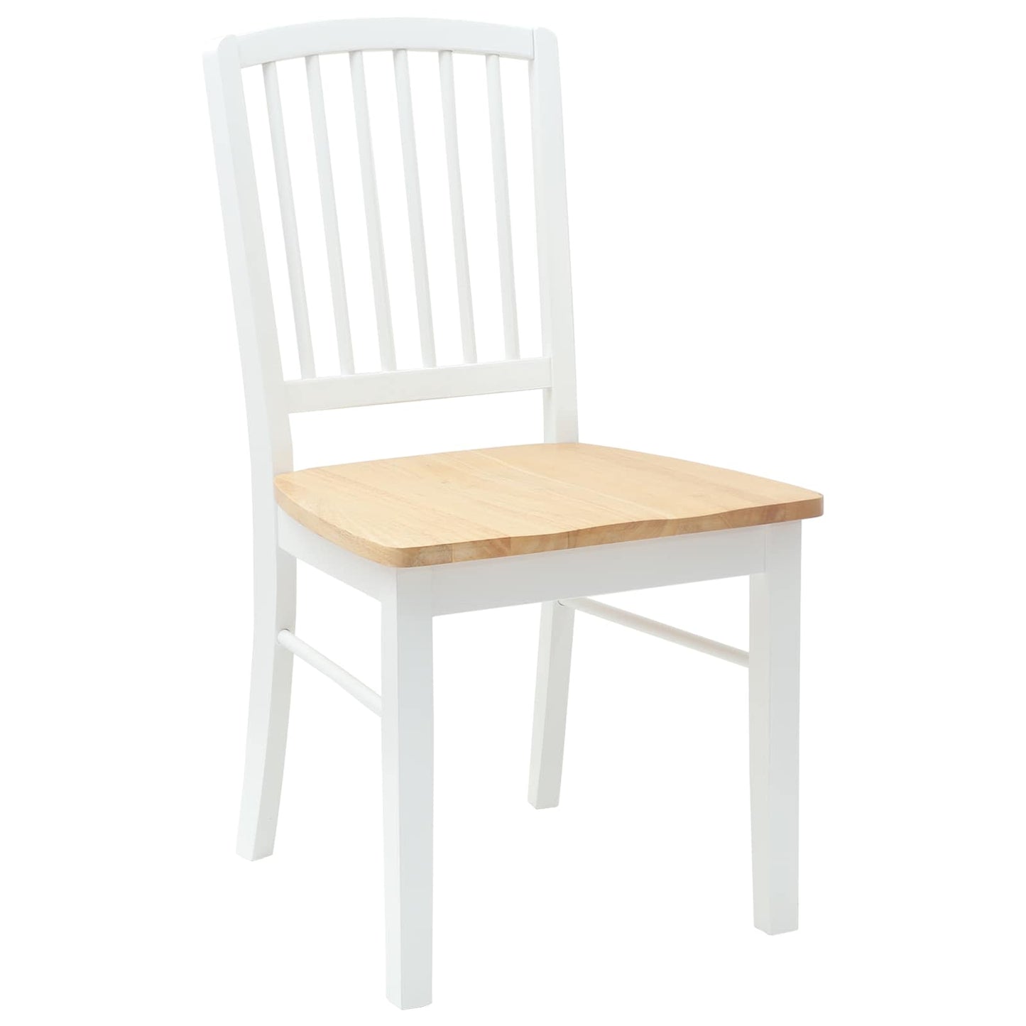 vidaXL Καρέκλες φαγητού 2 pcs Λευκό 50 x 52,5 x 91 εκ